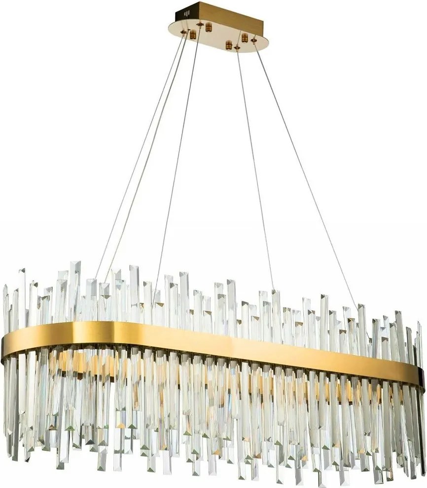 Kristallen plafondlamp goud APP1513-CP80