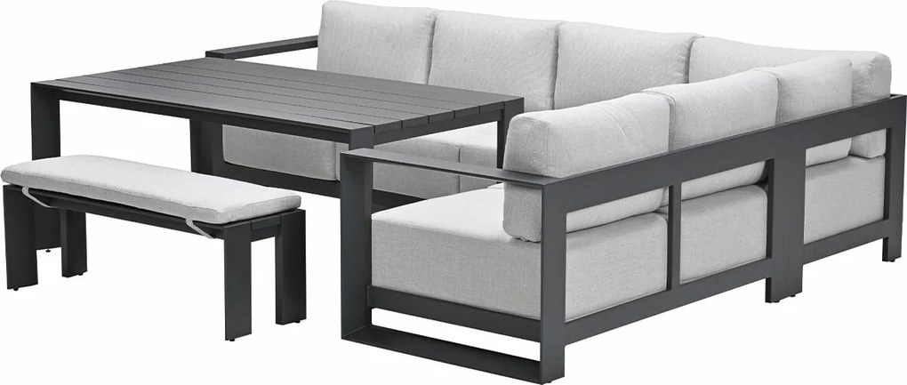 Garden Impressions Malakka lounge dining set 6-delig - valley sand