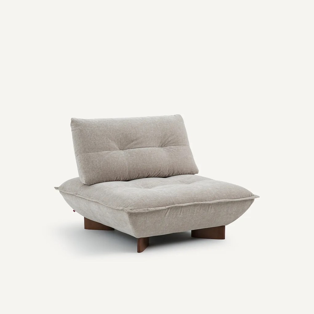 Modulaire zetel in chenille fluweel, Kaori