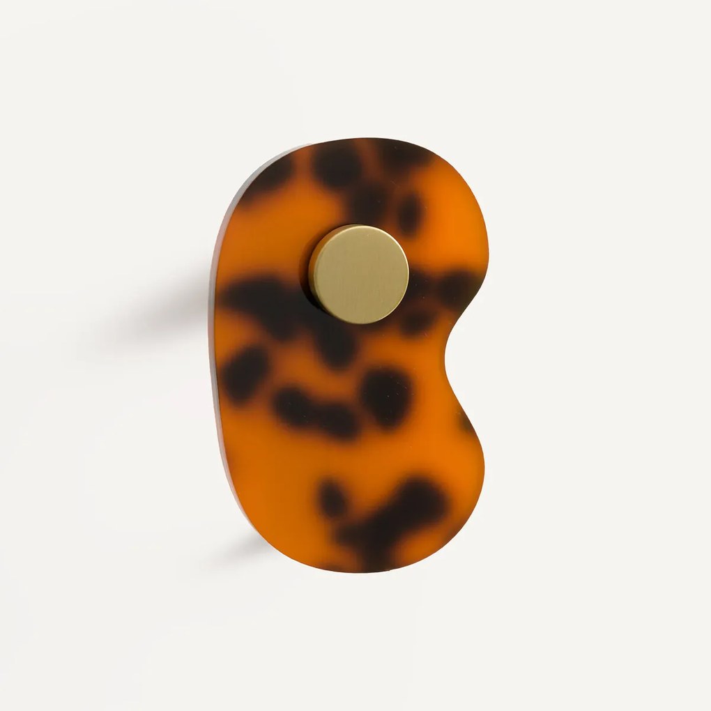 Set van 3 kapstokken in gekleurd acetaat, Paula