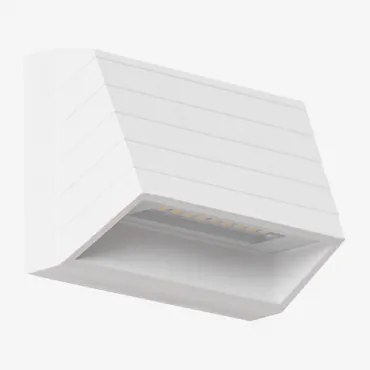 Led Buitenwandlamp In Aluminium Nolise Wit - Sklum