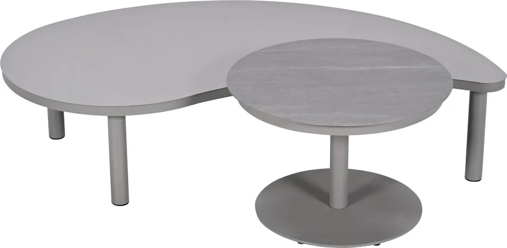 Garden Impressions Zante loungetafels set van 2 - taupe - cantostone Napoli sand