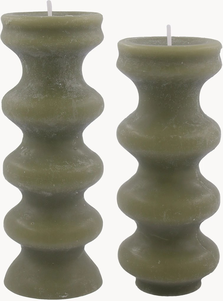 Handgemaakte kaarsen Mura, 2-delig