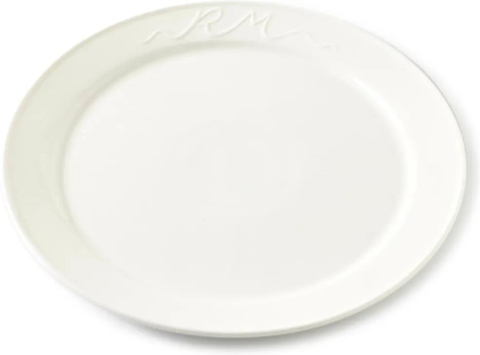 Rivièra Maison - RM Signature Collection Dinner Plate - Kleur: wit