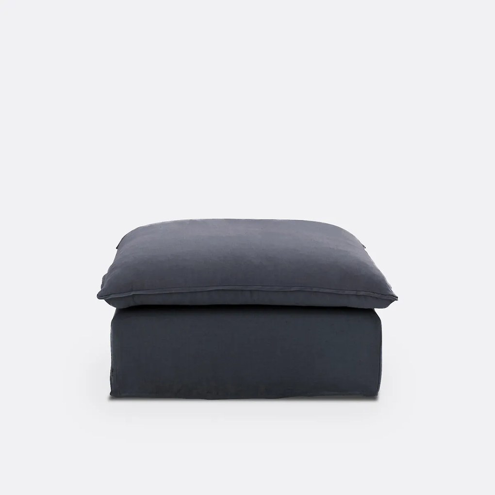 Poef, afneembare hoes, gekreukt linnen, ODNA