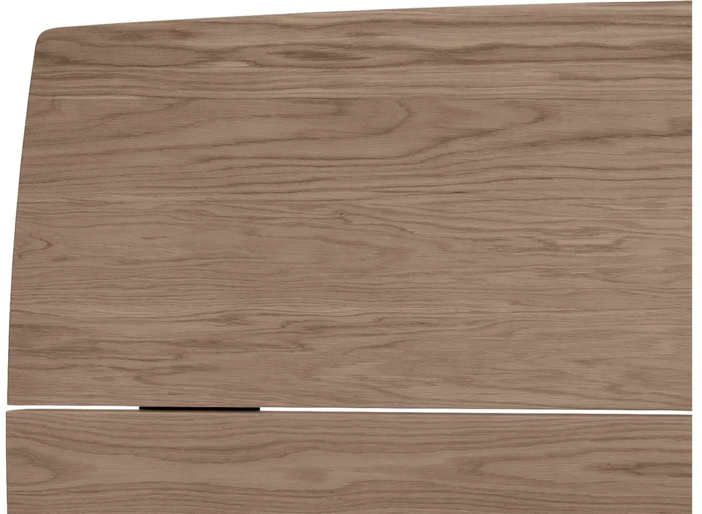 Goossens Excellent Eettafel Floyd, Semi rechthoekig 180 x 100 cm met split
