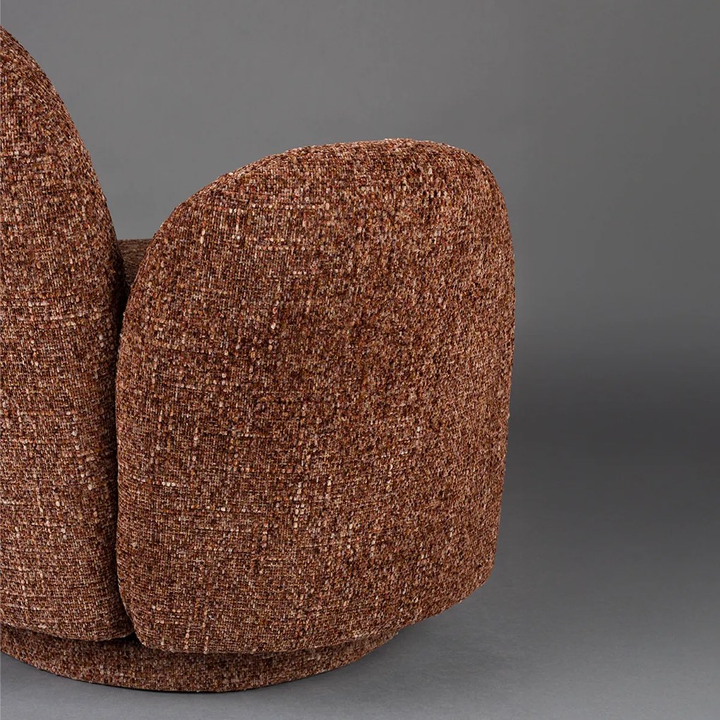 Dutchbone Rose Draaibare Fauteuil Bordeaux