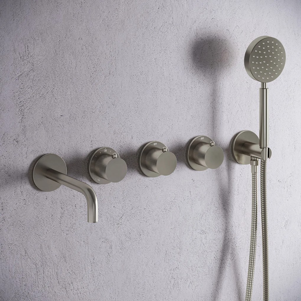 Saniclear Plus Curved thermostaatkraan afbouwdeel RVS