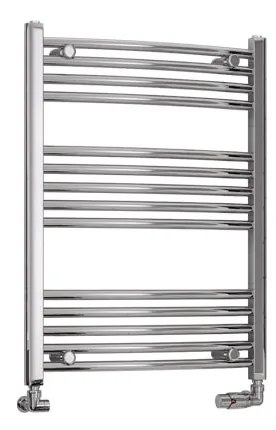 Eastbrook Wendover gebogen handdoekradiator 60x80cm 287W chroom