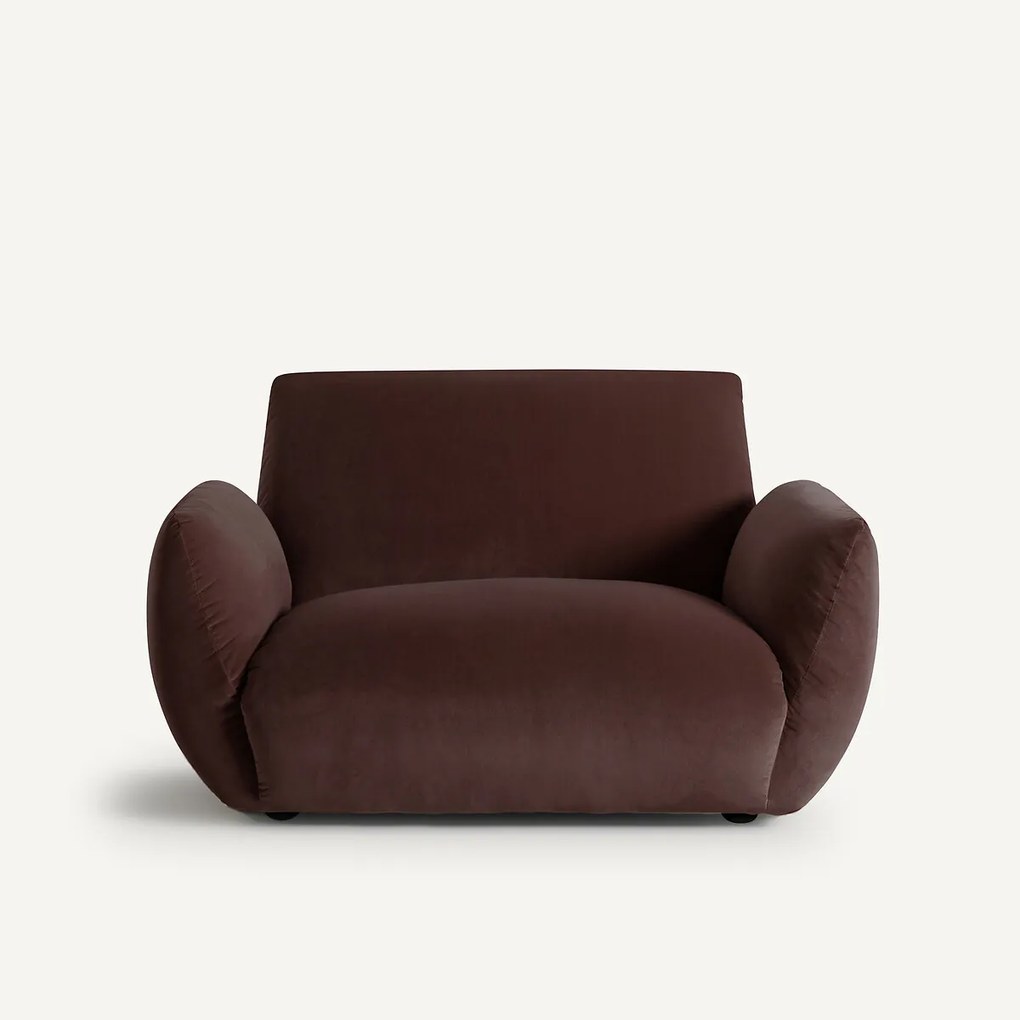 Fauteuil in fluweel, Spogano