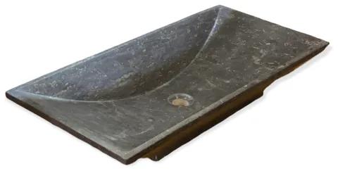 B-Stone Stony wastafel natuursteen 80x39cm