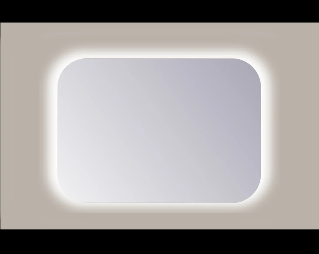 Sanicare Q-mirrors spiegel 60x120cm met LED verlichting 3000K en sensor