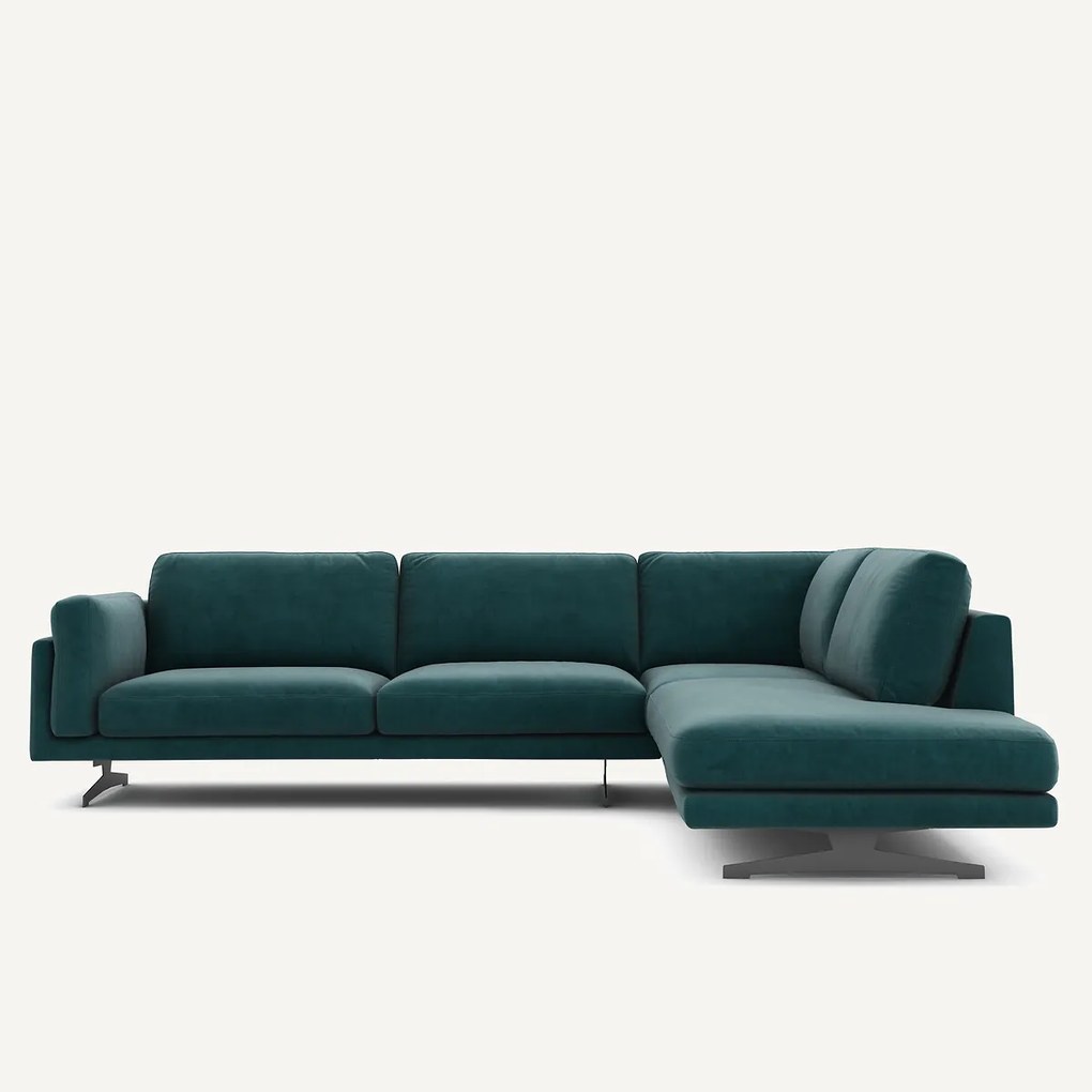 Hoekbank fluweel, César