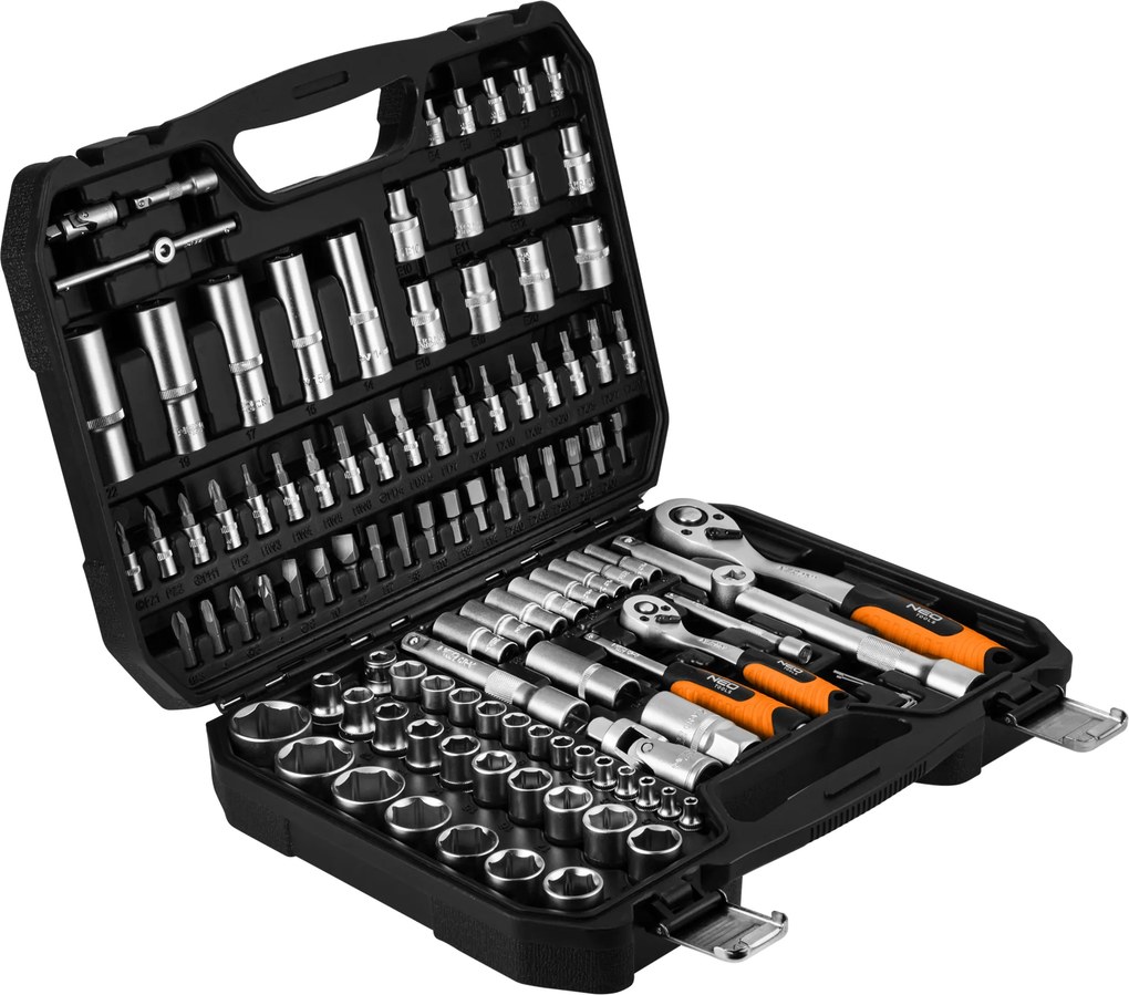 NEO Doppenset 1/4"– 1/2" 110-delig