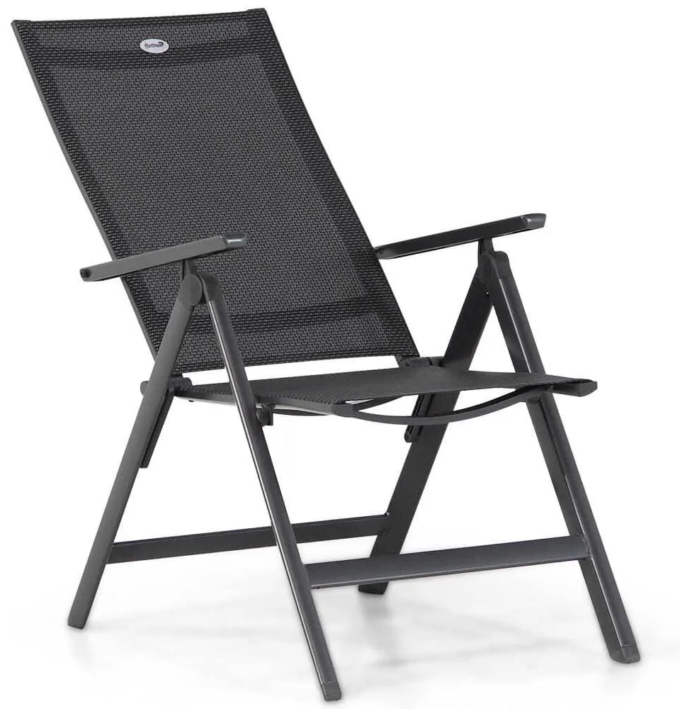 Tuinset 4 personen 180 cm Aluminium/textileen Grijs Hartman Aruba/Pallazo