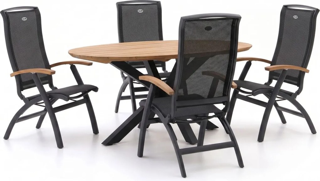 Diningset Hartman  | 4 personen | Tuinset teakhout | 5-delig | Kees Smit Tuinmeubelen