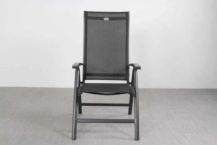 Hartman Salvatore/Kings 4-persoons verstelbare tuinset 180x100 cm. - Antraciet