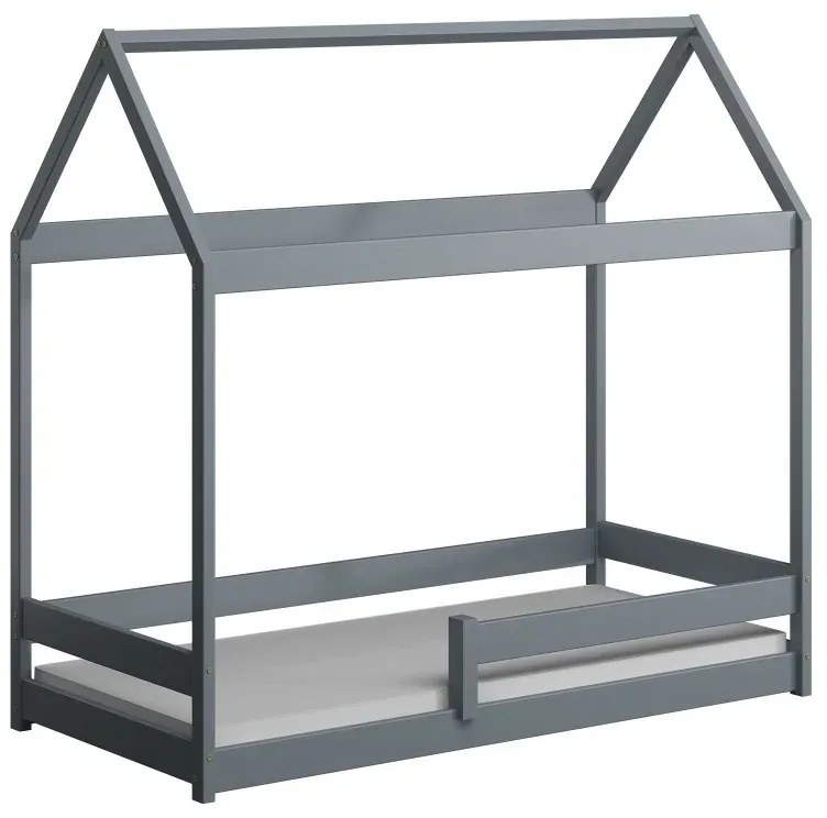 Peuter Wit Hemelbed in de vorm van een huis - Cabana 5059914073889 Children's Beds Home, 180x80, Matras van schuim/latex van 10 cm Children's Beds Ho