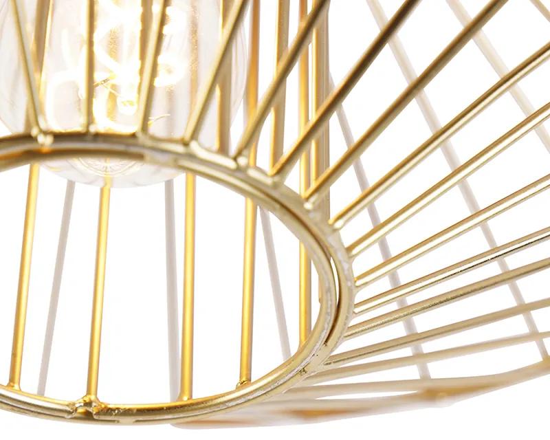 Design plafondlamp goud - Zahra Design E27 rond Binnenverlichting Lamp