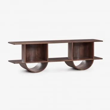 Flin Houten Stellingkast ↑45 Cm & Donker Handvat Hout - Sklum