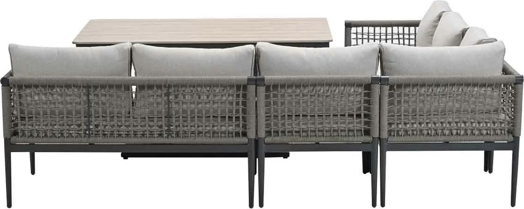 Garden Impressions Burela - Brugge lounge dining set 5-delig links - taupe
