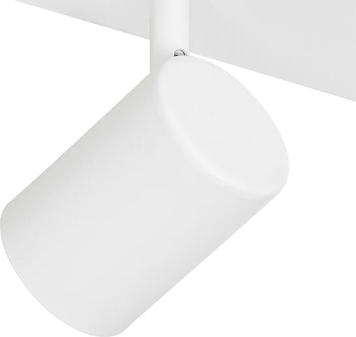 Moderne plafondlamp wit 3-lichts verstelbaar rechthoekig - Jeana