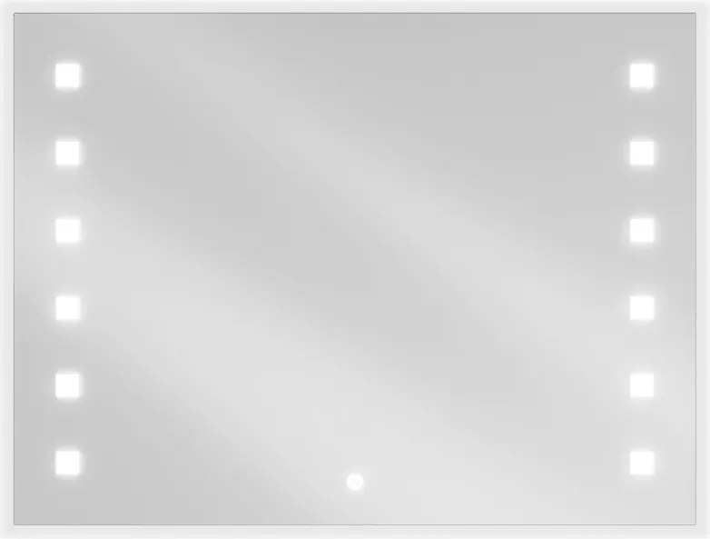 Mexen Ner badkamer spiegel verlicht 80 x 60 cm, LED 6000K, anti-condens - 9809-080-060-611-00