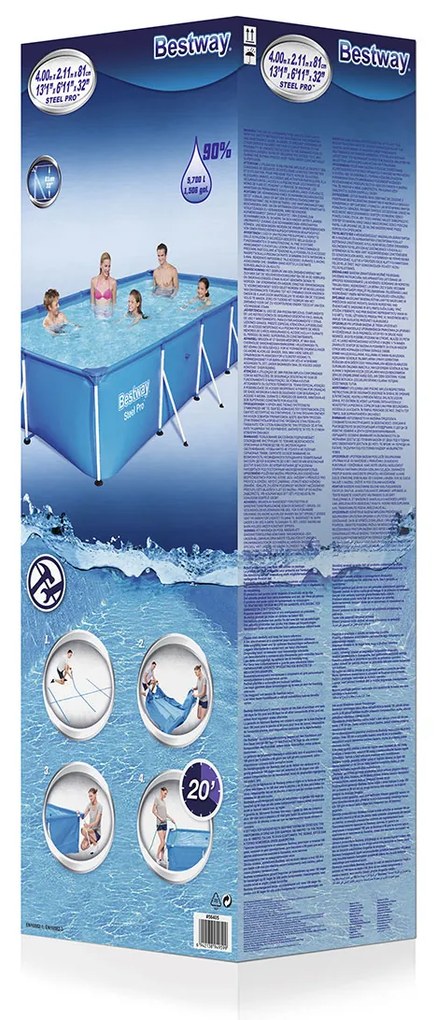 Bestway Steel Pro frame zwembad 400 x 211 x 81 cm