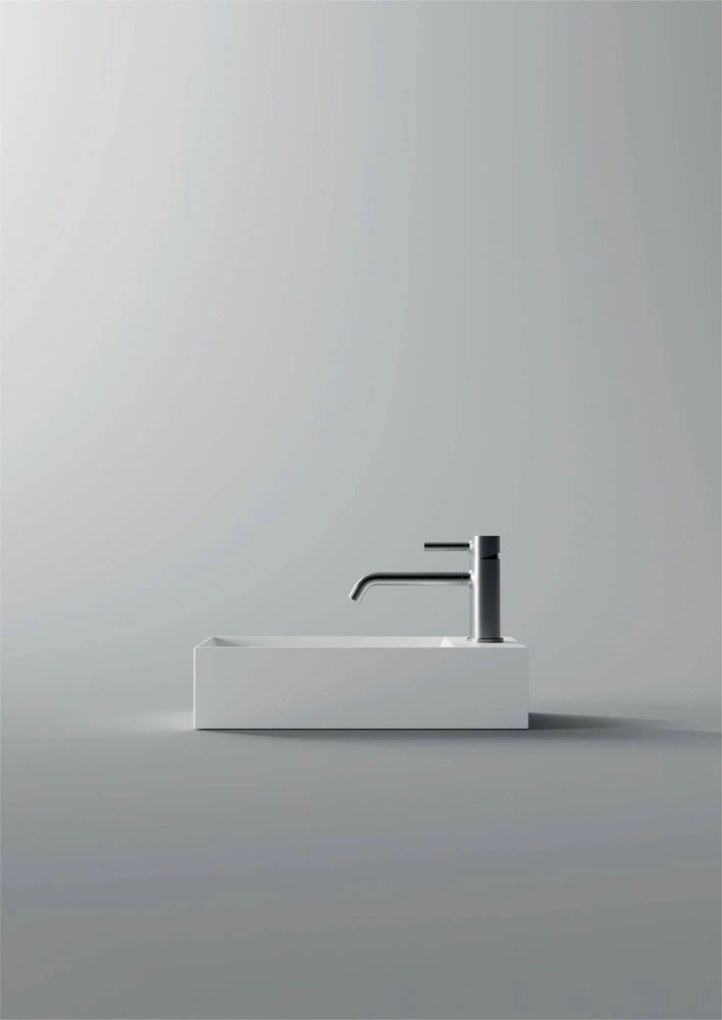 Saqu Poggio Fontein 45x20x11 cm 1 Krg. Rechts Glanzend wit