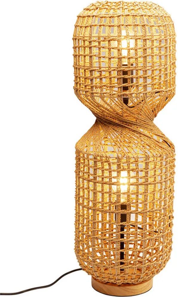 Staande Lamp Riet Retro 67 Cm