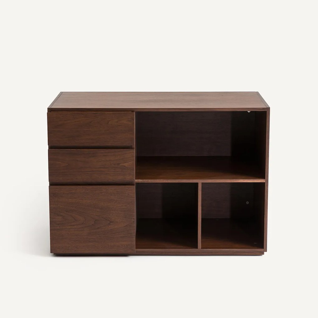 Walnoot gefineerde dubbele sokkel, Working