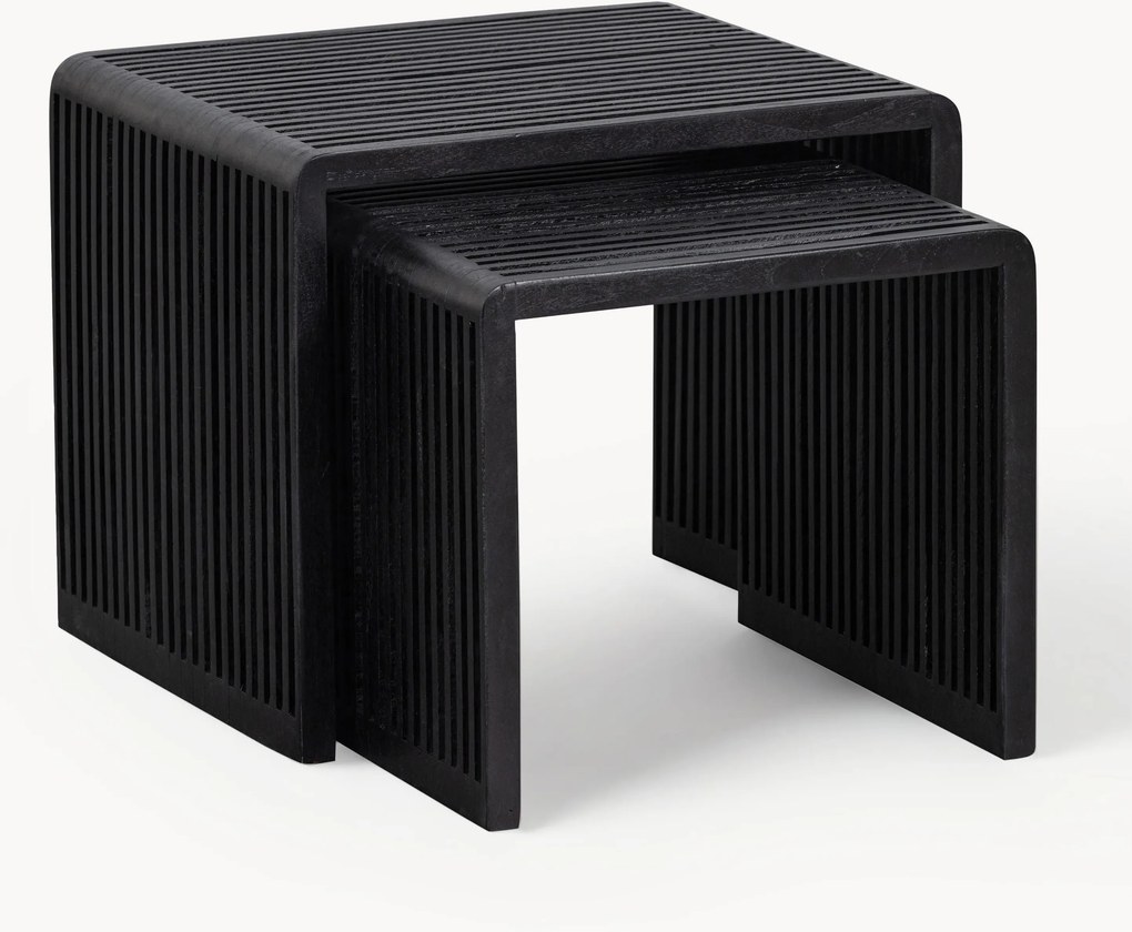 Bijzettafel Willa van teakhout, 2-delig