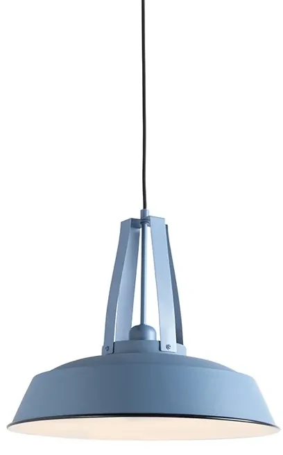 Eettafel / Eetkamer Vintage hanglamp blauw rond 43cm - Living Modern E27 Binnenverlichting Lamp