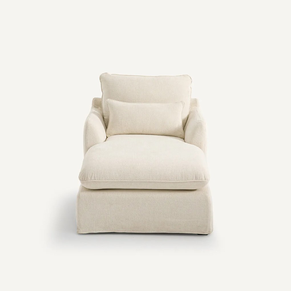 Lange fauteuil polyester, Nelville