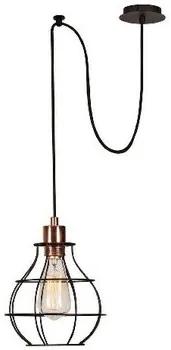 Kroonluchters, ophangingen en plafondlampen Multicolour Homemania  Wire - Fall Schorsing Lamp, Koper, Zwart, 100x20x113cm