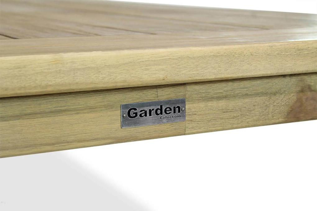 Tuinset 4 personen 100 cm Wicker Grijs Garden Collections Windsor/Brighton