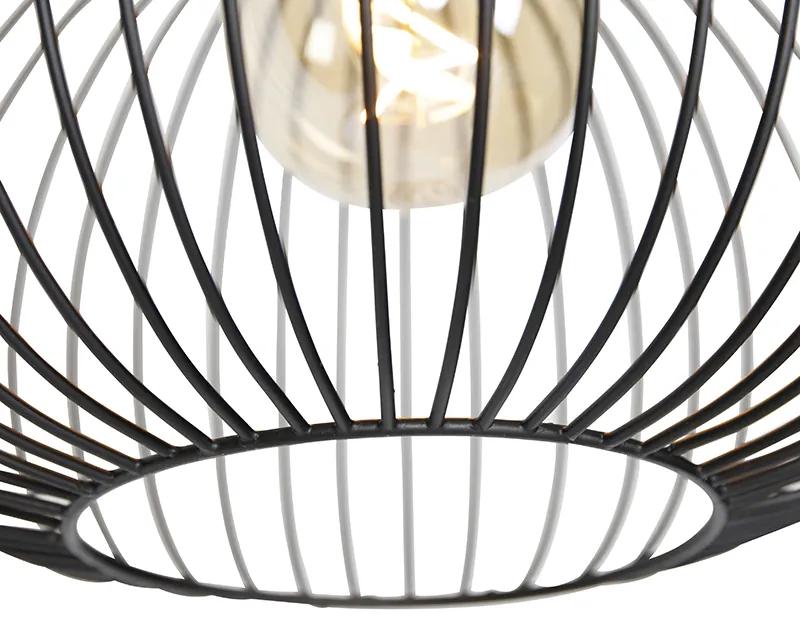 Design plafondlamp zwart met goud - Mayelle Industriele / Industrie / Industrial, Modern E27 rond Binnenverlichting Lamp