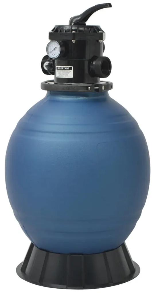 vidaXL Zwembadzandfilter met 6-positie ventiel 460 mm blauw