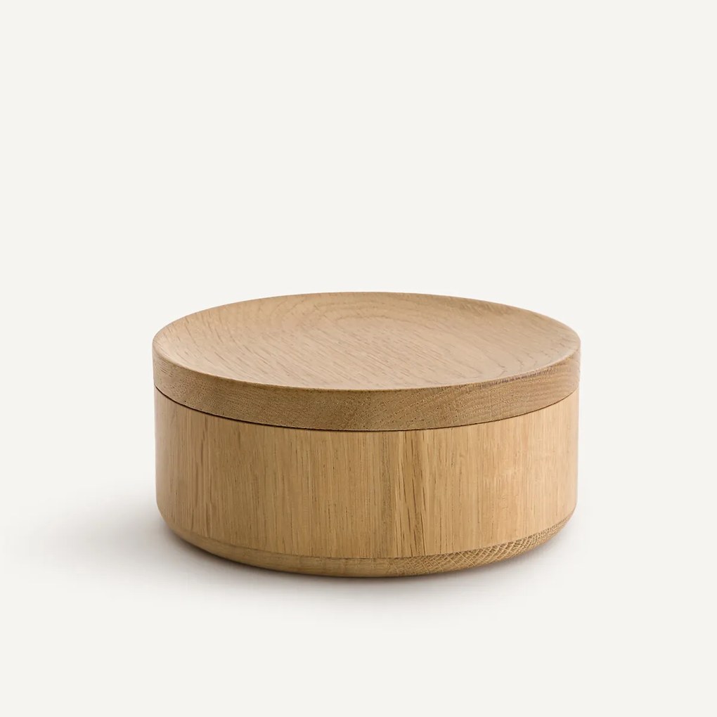 Massief eikenhouten doos, hoogte 7 cm, RENDO