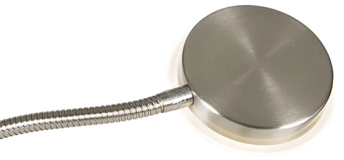 Moderne vloerlamp staal incl. LED dimbaar met leesarm - Strela