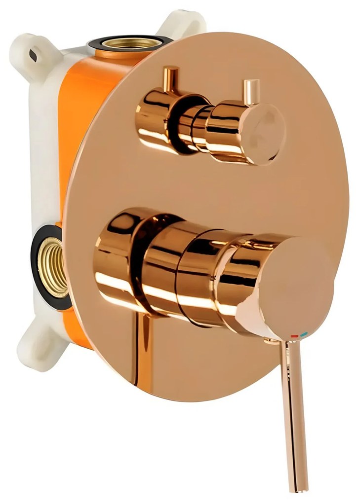 Inbouw badmengkraan Rea Lungo Copper + BOX