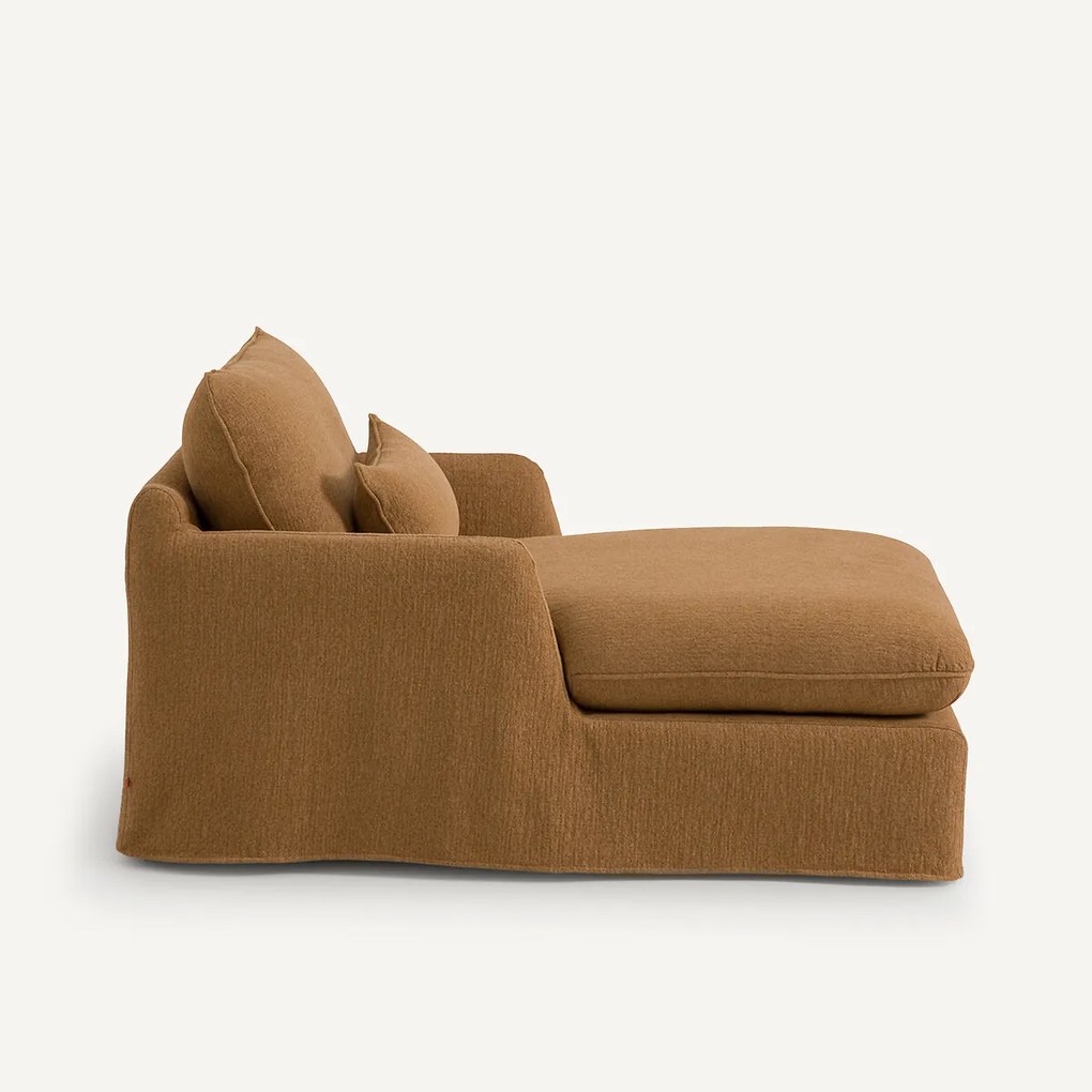 Lange fauteuil in chenille, Nelville