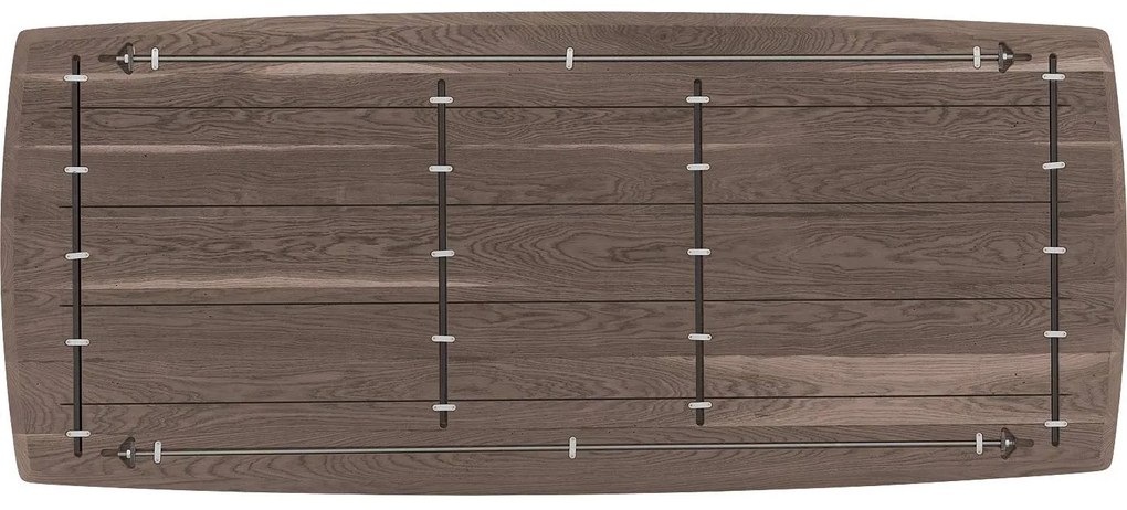 Goossens Excellent Eettafel Uniek, Semi rechthoekig 240 x 100 cm