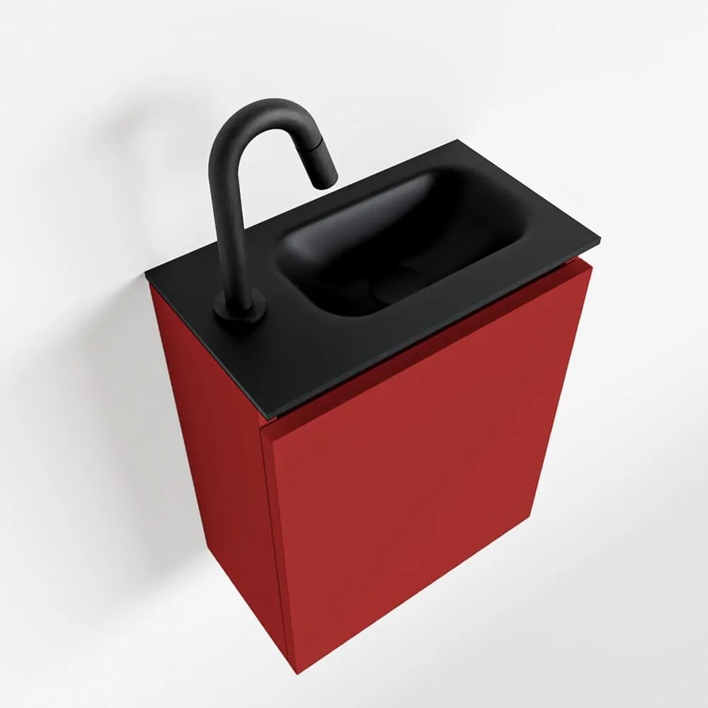 Mondiaz Ture 40cm toiletmeubel fire met wastafel urban rechts 1 kraangat