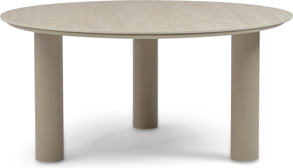 Tuinset Ronde Tuintafel 6 personen  Rope Zand/Beige  4 Seasons Outdoor Calma/Trino