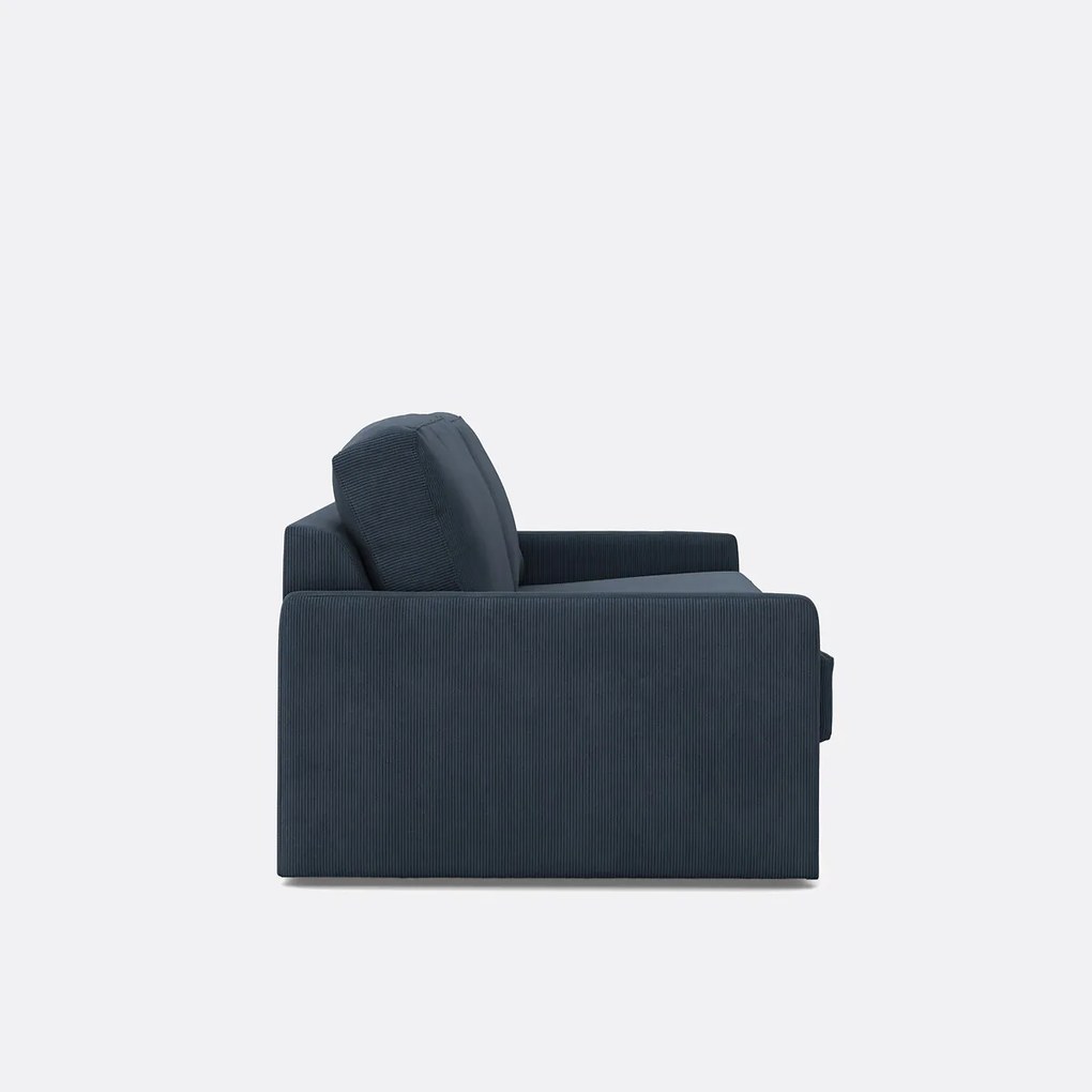 Slaapbank in ribfluweel, Comfort Bultex®, Marta