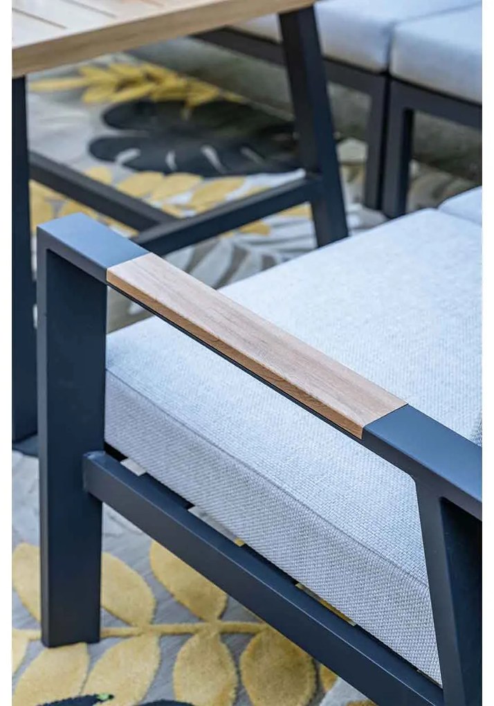 Garden Impressions Lissabon lounge dining set 5-delig R - valley sand