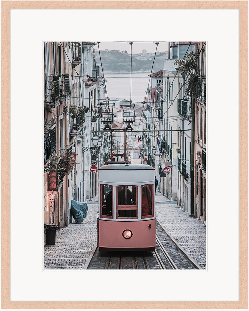 Ingelijste digitale print Elevador Da Bica