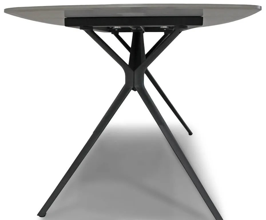 Dining Tuintafel rechthoekig 180 x 90 cm Aluminium Grijs Valerio