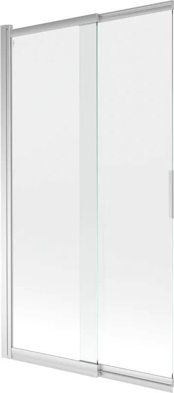 Mexen Fox 2-delige schuifbare badwand 100 x 150 cm, transparant, chroom - 891-100-002-01-00